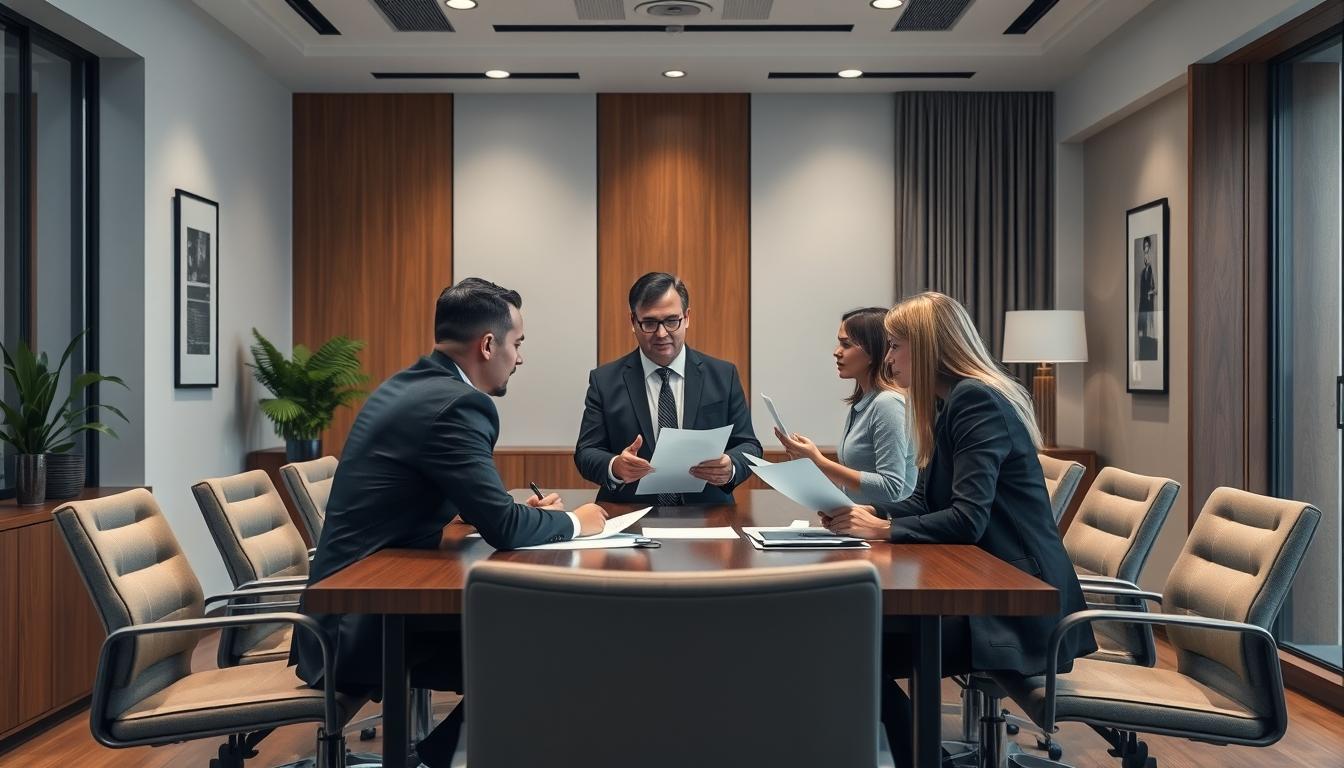 Family elder care planning discussion